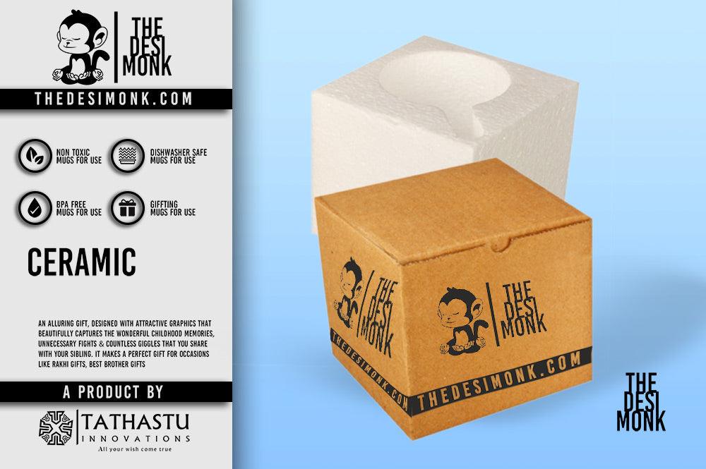 Sab Moh Maya Hai Printed White Mug Microwave and Dishwasher Safe 330ml | Mug-2 - The Desi Monk