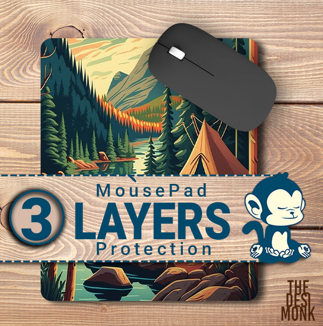 Camping Anti Skid Technology Mouse Pad for Computers and gamers