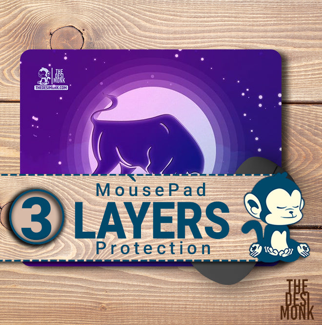 Taurus Mouse Pad for Gamers | Zodiac Anti Skid Technology Mouse Pad for Computers| Pad-156