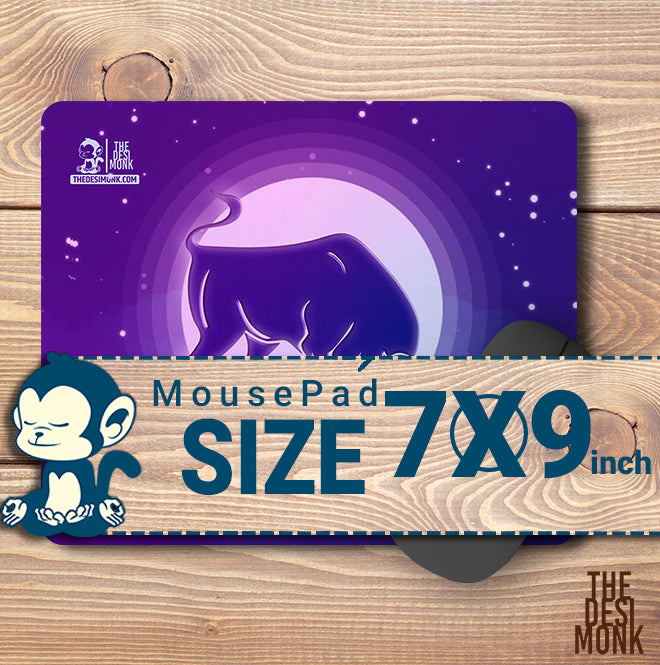 Taurus Mouse Pad for Gamers | Zodiac Anti Skid Technology Mouse Pad for Computers| Pad-156