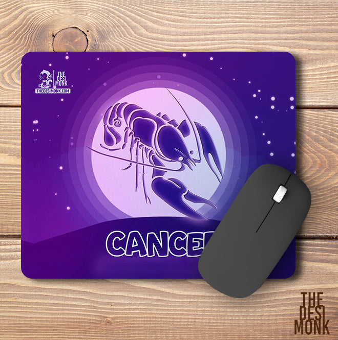 Cancer Mouse Pad for Gamers | Zodiac Anti Skid Technology Mouse Pad for Computers| Pad-162
