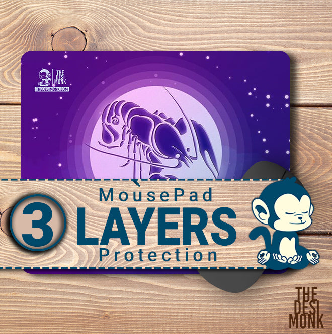 Cancer Mouse Pad for Gamers | Zodiac Anti Skid Technology Mouse Pad for Computers| Pad-162