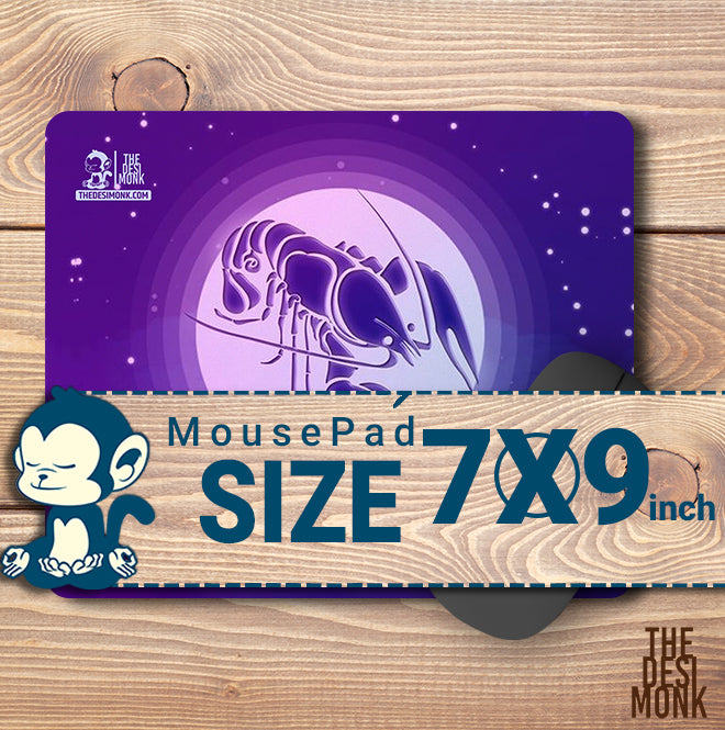Cancer Mouse Pad for Gamers | Zodiac Anti Skid Technology Mouse Pad for Computers| Pad-162