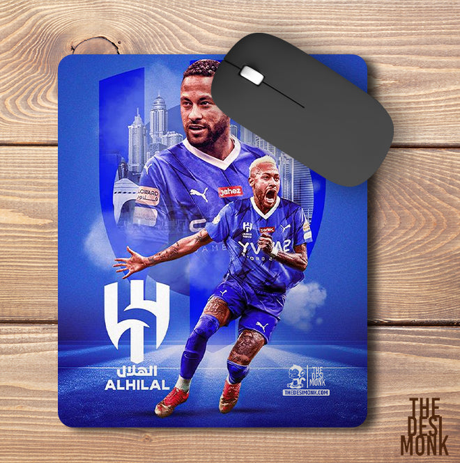 Neymar Al Hilal Anti Skid Technology Mouse Pad for Computers and gamers