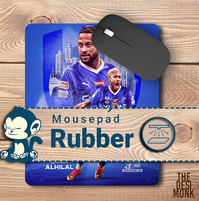 Neymar Al Hilal Anti Skid Technology Mouse Pad for Computers and gamers