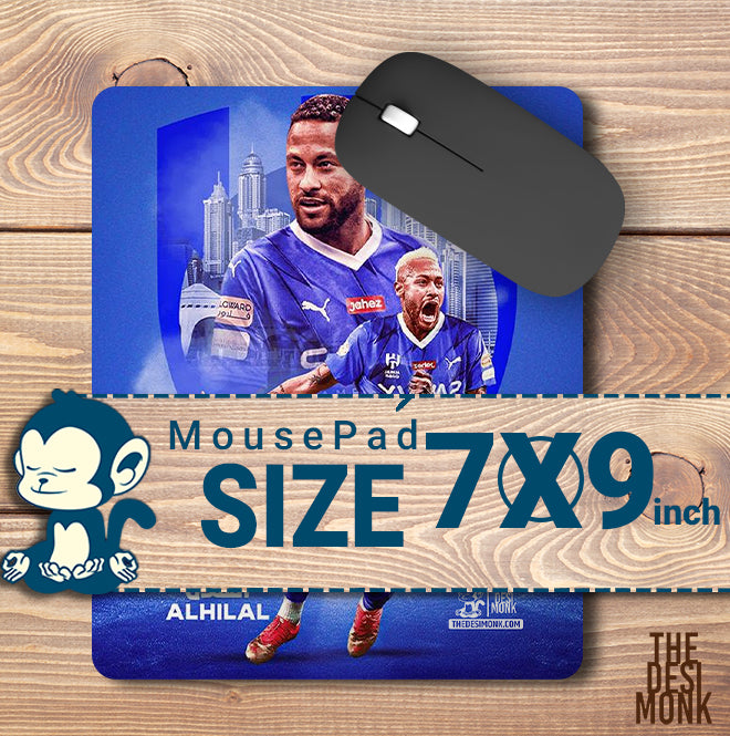 Neymar Al Hilal Anti Skid Technology Mouse Pad for Computers and gamers