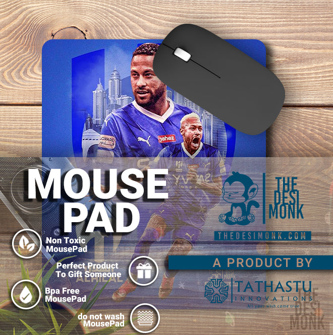 Neymar Al Hilal Anti Skid Technology Mouse Pad for Computers and gamers
