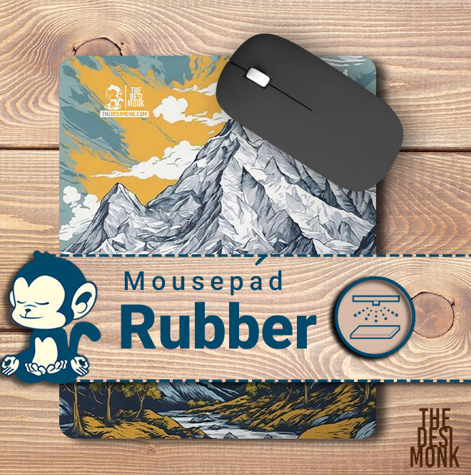 Snow Mountain Anti Skid Technology Mouse Pad for Computers and gamers