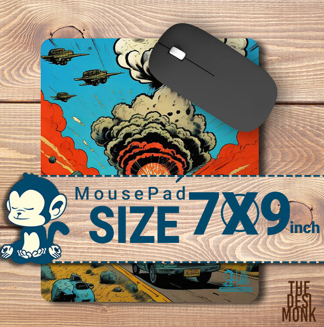 Car Fight Anti Skid Technology Mouse Pad for Computers and gamers