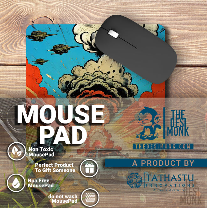 Car Fight Anti Skid Technology Mouse Pad for Computers and gamers