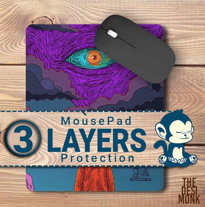 ilu minati Eye Anti Skid Technology Mouse Pad for Computers and gamers