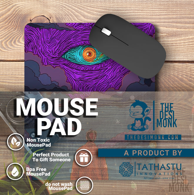 ilu minati Eye Anti Skid Technology Mouse Pad for Computers and gamers