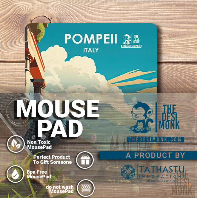 Pompell italy Anti Skid Technology Mouse Pad for Computers and gamers