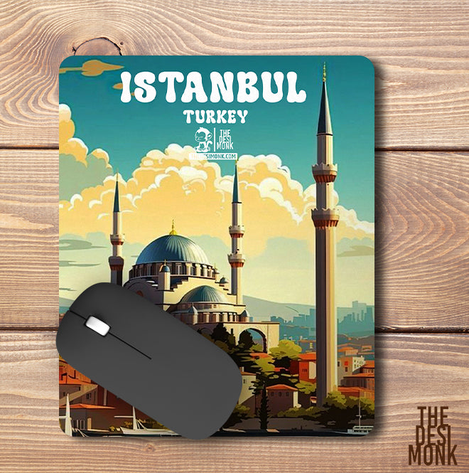 Istanbul Turkey Anti Skid Technology Mouse Pad for Computers and gamers