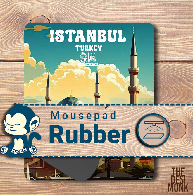 Istanbul Turkey Anti Skid Technology Mouse Pad for Computers and gamers