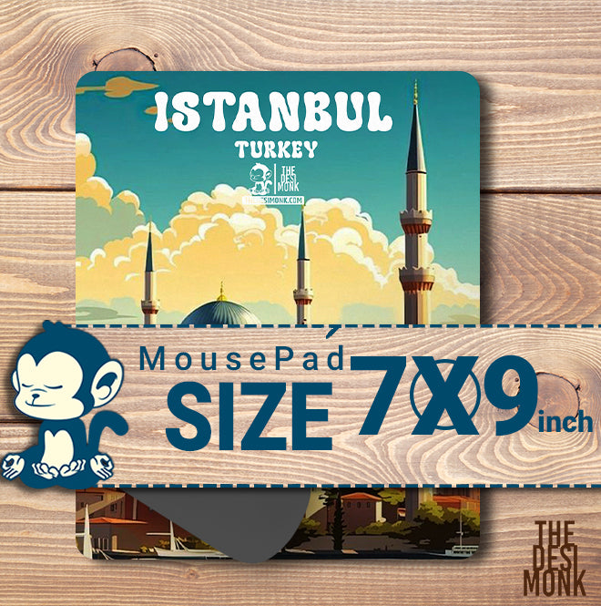 Istanbul Turkey Anti Skid Technology Mouse Pad for Computers and gamers