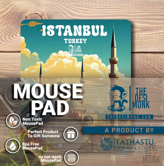 Istanbul Turkey Anti Skid Technology Mouse Pad for Computers and gamers