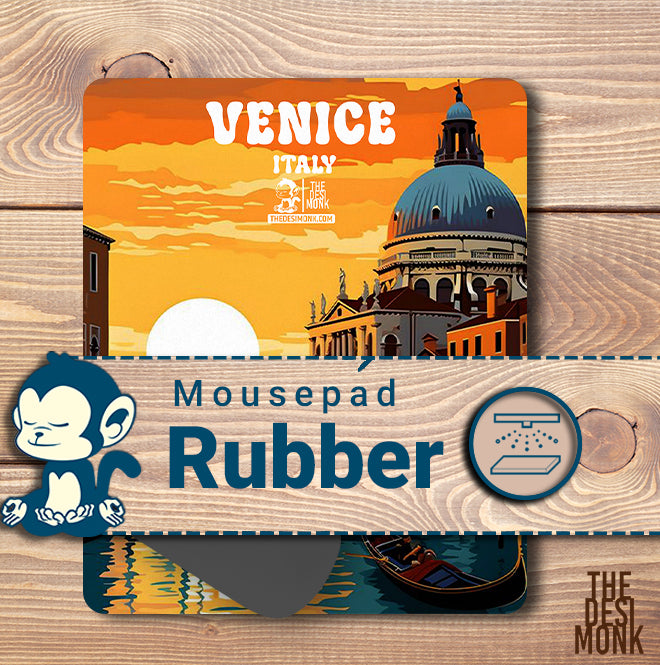Venice Italy Anti Skid Technology Mouse Pad for Computers and gamers