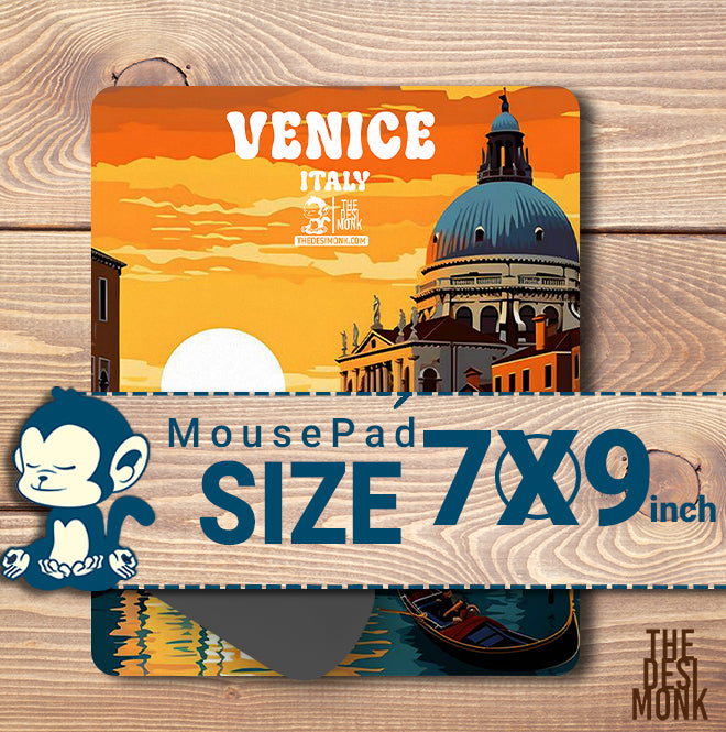 Venice Italy Anti Skid Technology Mouse Pad for Computers and gamers