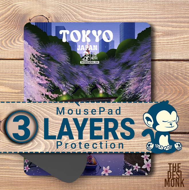 Tokyo Japan Anti Skid Technology Mouse Pad for Computers and gamers