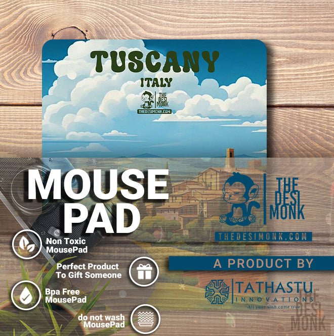 Tuscany Italy Anti Skid Technology Mouse Pad for Computers and games