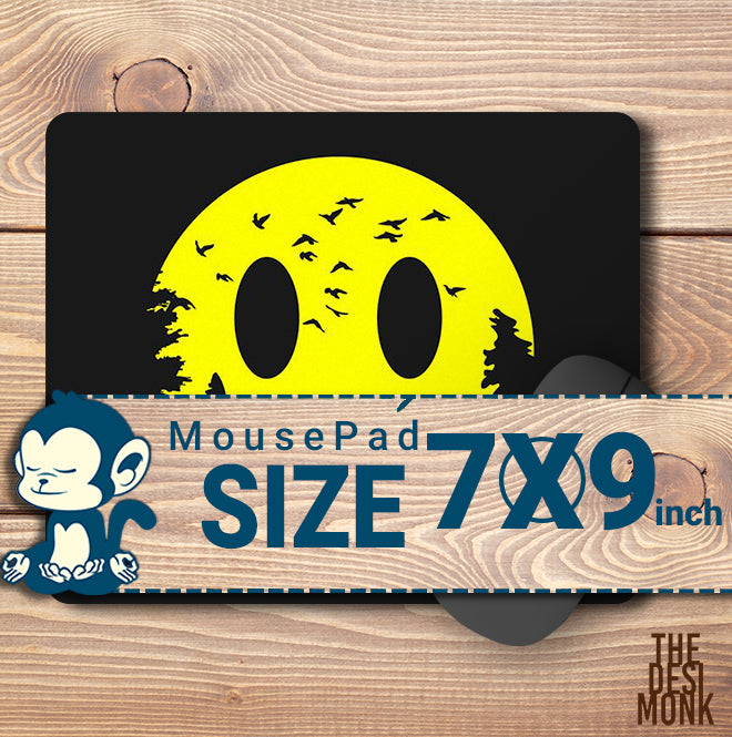 Smiley Face In Jungle Technology Mouse Pad for Computers and games |PAD-224