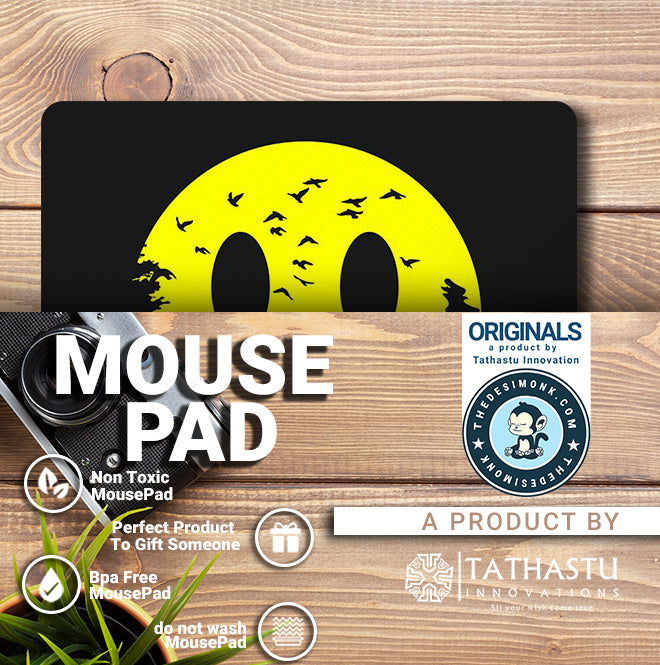 Smiley Face In Jungle Technology Mouse Pad for Computers and games |PAD-224