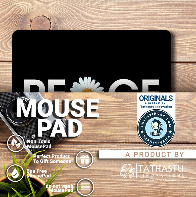 Peace Flower anti skid Technology Mouse Pad for Computers and games |PAD-225