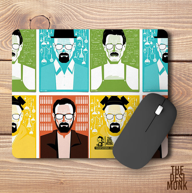 Breaking Bad Characters Anti Skid Technology Mouse Pad for Computers and gamers