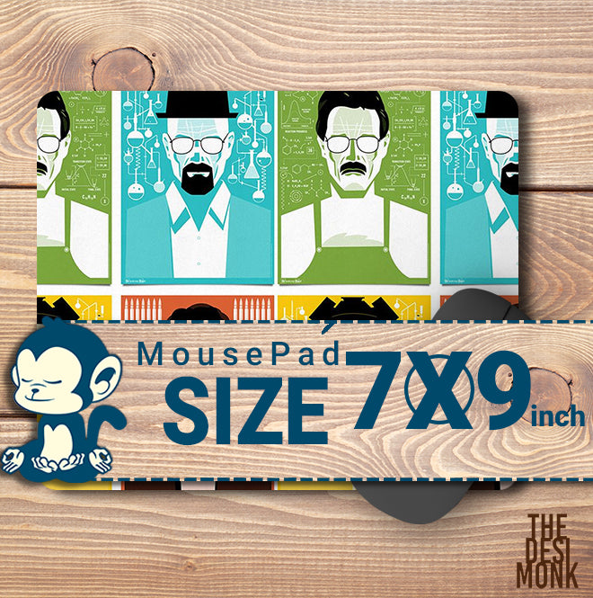 Breaking Bad Characters Anti Skid Technology Mouse Pad for Computers and gamers
