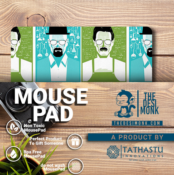 Breaking Bad Characters Anti Skid Technology Mouse Pad for Computers and gamers