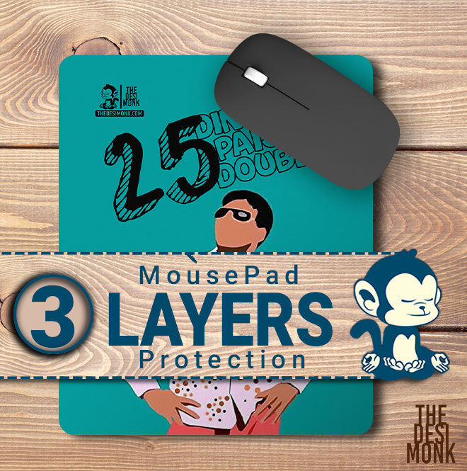 25 Din Main Pese Dubble Anti Skid Technology Mouse Pad for Computers and gamers