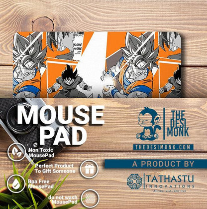 Goku Anti Skid Technology Mouse Pad for Computers and gamers| PAD-03 - The Desi Monk