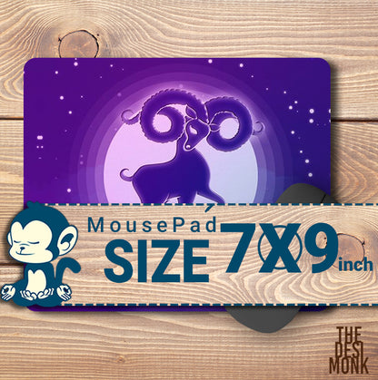 Aries Mouse Pad for Gamers | Zodiac Anti Skid Technology Mouse Pad for Computers| PAD-153