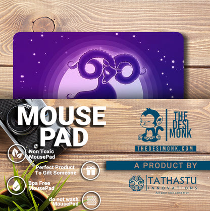 Aries Mouse Pad for Gamers | Zodiac Anti Skid Technology Mouse Pad for Computers| PAD-153