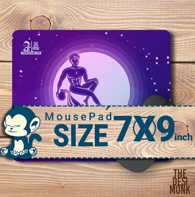 Aquarius Mouse Pad for Gamers | Zodiac Anti Skid Technology Mouse Pad for Computers| Pad-155