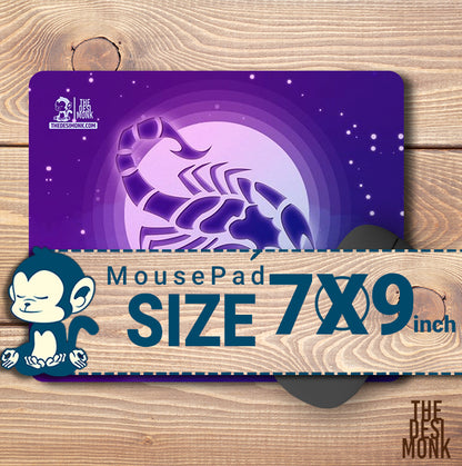 Scorpio Mouse Pad for Gamers | Zodiac Anti Skid Technology Mouse Pad for Computers| Pad-159