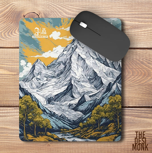Snow Mountain Anti Skid Technology Mouse Pad for Computers and gamers