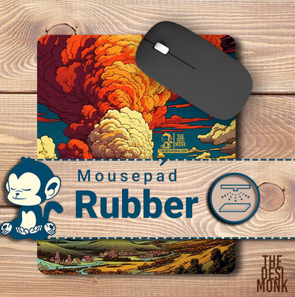 Volcano Mountain Anti Skid Technology Mouse Pad for Computers and gamers