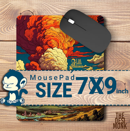 Volcano Mountain Anti Skid Technology Mouse Pad for Computers and gamers