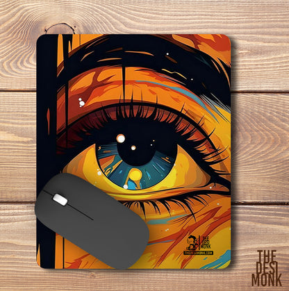 Women Eye Anti Skid Technology Mouse Pad for Computers and gamers