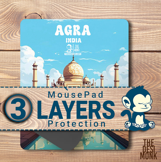 Agra India Anti Skid Technology Mouse Pad for Computers and gamers