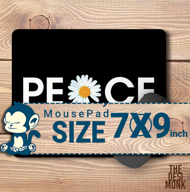 Peace Flower anti skid Technology Mouse Pad for Computers and games |PAD-225